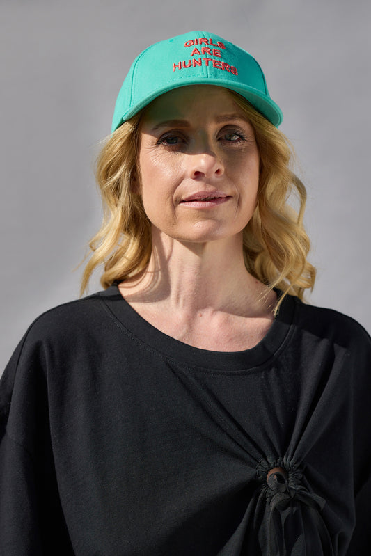 GIRLS ARE HUNTERS Baseball Cap Turquiose