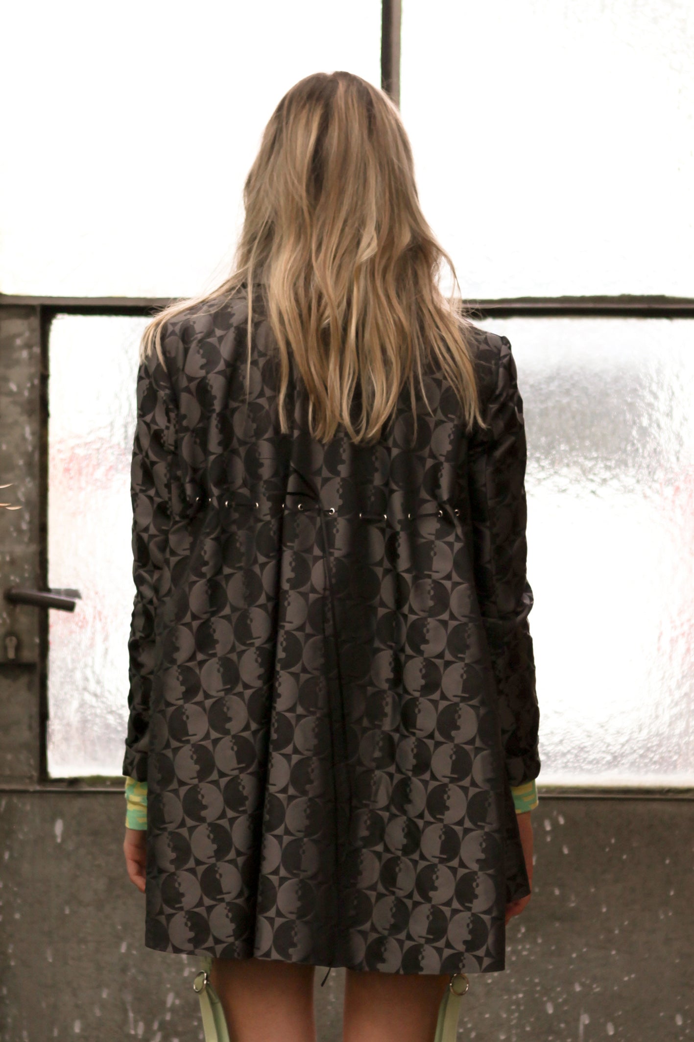 Spherical Human Blazer 01 – Black & Grey rPET Jacquard